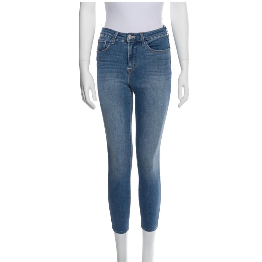 L'Agence Skinny Mid-Rise Jeans - Size 25 (Blue Denim) - Picture 3 of 6